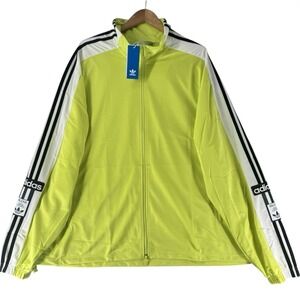 Adidas Adilenium Megabreak Track Jacket Men Size Large Yellow JN0811 NEW